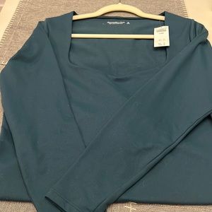 Abercrombie & Fitch XL Square Neck bodysuit NWT